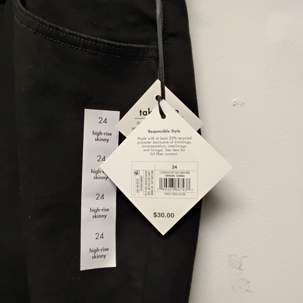 Womens Skinny Jeans Black Sizes 24 & 26 Available #313-315 - Picture 7 of 13